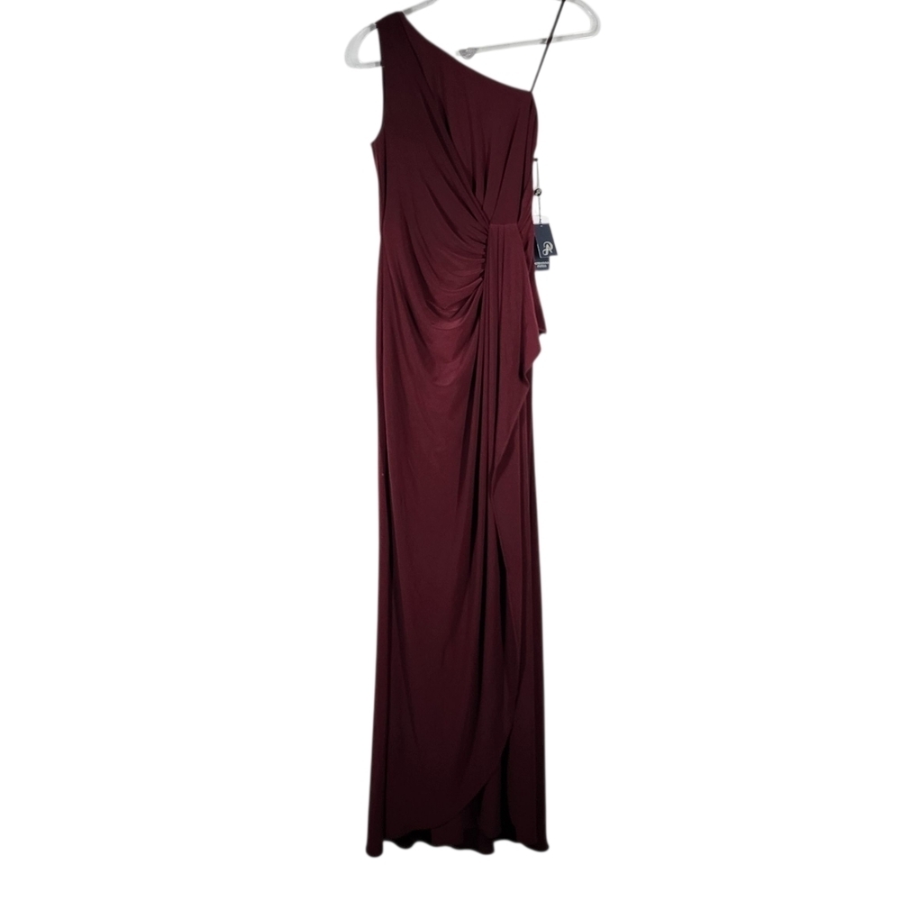 ADRIANNA PAPELL ONE SHOULD MAXI DRESS - Picture 4 of 10